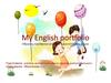 My English portfolio. Образец портфолио ученика на английском языке