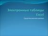 Электронные таблицы Excel 2007. Средства анализа данных