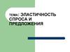 Эластичность спроса и предложения. (Тема 6)