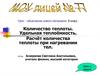 Количество теплоты. Удельная теплоёмкость. Расчёт количества теплоты при нагревании тел
