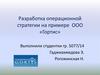 Разработка операционной стратегии на примере ООО «Гортис». Оказание информационных и консалтинговых услуг организациям