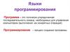 Языки программирования