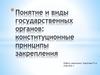 Понятие и виды государственных органов