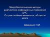 Микробиологические методы диагностики инфекционных поражений ЦНС. Острые гнойные менингиты, абсцессы мозга