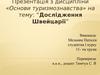 Основи туризмознавства. Дослідження Швейцарії