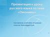 Презентация к уроку русского языка по теме «Омонимы»