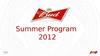 Summer program