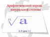 Арифметический корень натуральной степени