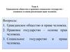 Гражданское общество и правовое социальное государство – основные условия реализации прав человека. Тема 4