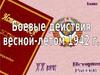Боевые действия весной-летом 1942 г.