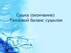 Сушка. Тепловой баланс сушилок. (Лекция 6)