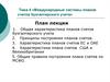 Международные системы планов счетов бухгалтерского учета. (Тема 4)