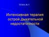 Интенсивная терапия острой дыхательной недостаточности