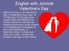 English with Jonnnik Valentine's Day