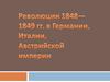 Революция 1848 - 1849 гг. в Германии, Италии и Австрийской империи