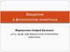 Введение в физиологию животных
