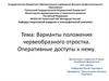 Варианты положения червеобразного отростка. Оперативные доступы к нему