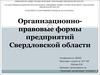 Организационно-правовые формы предприятий Свердловской области