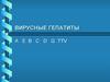 Инфекция. Вирусные гепатиты