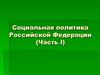 Социальная политика РФ. (Часть 1)