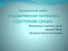 Приоритетный проект. Государственная программа «Доступная среда»