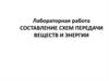 Лабораторная работа. Составление схем передачи веществ и энергии
