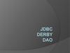 JDBC Derby dao