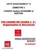 Licence mention economie et gestion