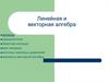 Матрицы, определители. Обратная матрица. Ранг матрицы. Системы линейных уравнений элементы векторной алгебры