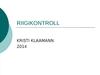 Kristi Klaamann. Riigikontroll