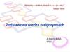 Podstawowa wiedza o algorytmach
