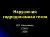 Нарушения гидродинамики глаза