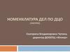 Номенклатура дел по ДЦО (лагерю)