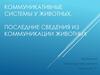 Коммуникативные системы у животных. Последние сведения из коммуникации животных