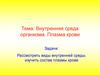 Внутренняя среда организма. Плазма крови