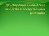 Действующие химические вещества в лекарственных растениях