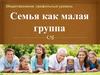 Семья, как малая группа