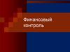 Финансовый контроль