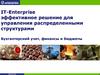 IT-Enterprise эффективное решение для управления распределенными структурами. Бухгалтерский учет, финансы и бюджеты