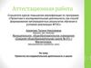Аттестационная работа. Проектно-исследовательская деятельность в школе