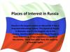 Places of Interest in Russia