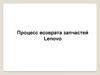 Процесс возврата запчастей Lenovo