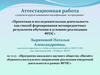 Аттестационная работа. Программа школьного научного общества «Инсайт»