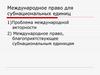 Международное право для субнациональных единиц