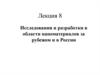 Исследования и разработки в области наноматериалов за рубежом и в России