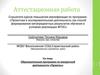 Аттестационная работа. Образовательная программа по внеурочной деятельности «Проекты»