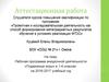 Аттестационная работа. Рабочая программа внеурочной деятельности «Подвижные игры» в 1-4 классах
