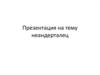 Неандертальцы: внешний облик, жилище, одежда