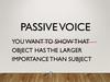Passive voice