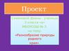 Разнообразие природы родного края